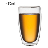 Taza Vaso Cristal Batido Cafe Doble Pared Borosilicato 650ml