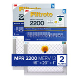 Filtrete Filtro De Aire Inteligente De 16 X 20 X 1, Mpr 2200