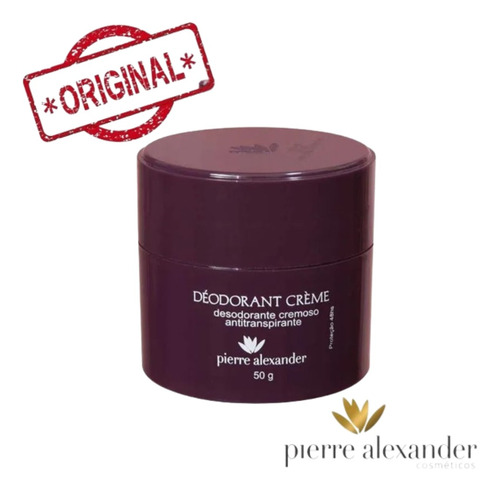 Desodorante Creme Antitranspirante Pierre Alexander 50g