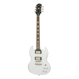 Guitarra Eléctrica EpiPhone Modern Sg Sg Muse De Caoba Pearl White Metallic Metalizado Con Diapasón De Laurel Indio