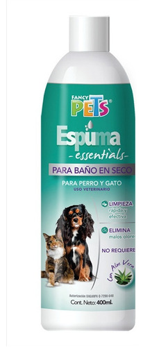 Espuma Para Baño En Seco Perros Pelo Suave Fancy Pets 300 Gr Fragancia Agradable