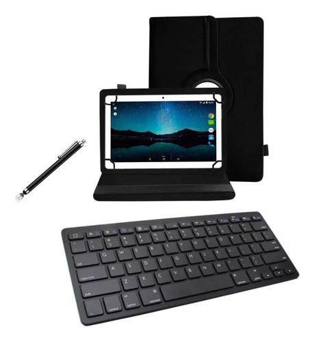 Capa + Teclado Bluetooth P/ Tablet Galaxy Tab A8 7 Polegadas