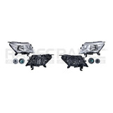 Par Juego Faros Nissan Np300 2016 - 2018 Fondo Cromo Rxc