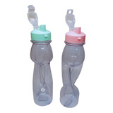 Set X 10 Botella Con Pico Deportiva Agua Gym Pvc 550ml