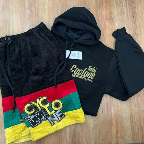 Bermuda Cyclone Veludo Reggae Blusa De Frio Moletom