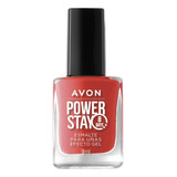 Gel Esmalte Uñas Efecto - Power Stay Avon Color Designer Red