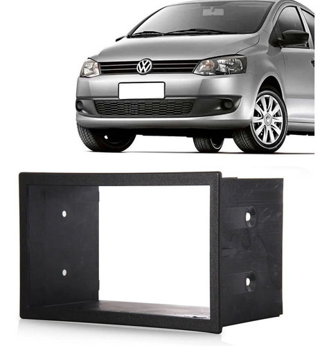 Radio Frame 2 Din Vw Golf Polo Fox Bora Space Fiamon Negro