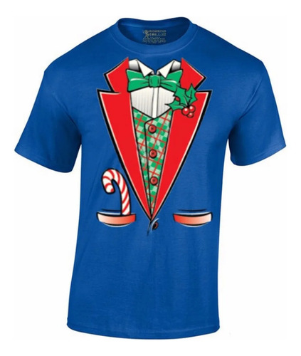 Playera Camiseta Temporada Navideña Smoking Navidad Caramelo