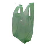 Sacola Plástica Reciclada Reforçada Verde Com 4kg