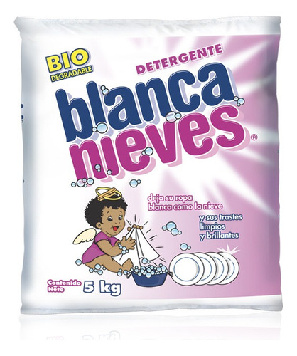 Blanca Nieves Detergente En Polvo 1 Bolsa De 5 Kg