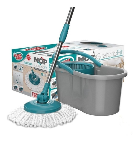 Mop Giratório Fit Mop5010 Esfregão 360 - 8 Litros Flashlimp 