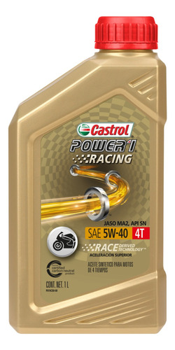 Aceite Moto Power 1 4t 5w-40 1qt Castrol