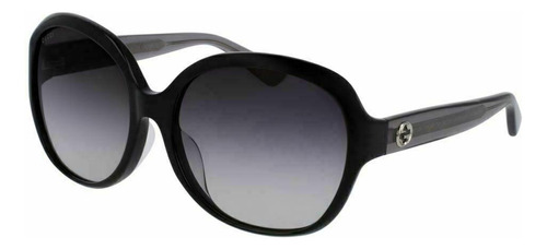 Gucci Gg0080s 002 Oval Oversized Negro