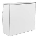 Flash Furniture Amara Barra Plegable Laminada Blanca De 4 Pi