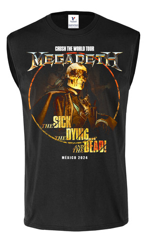 Playeras Megadeth Sin Mangas Full Color - 15 Modelos Disp