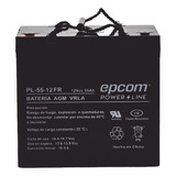 Epcom Batería Ciclo Profundo Agm/vrla 12vcc 55ah, Pl-5512-fr