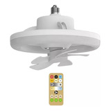 Lámpara Led Con Ventilador De Techo Ajustable Pequeño E27 48