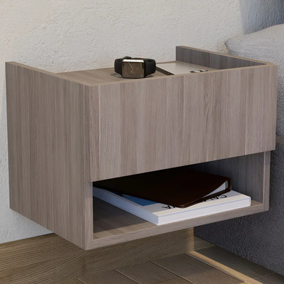 Buro Recamara Minimalista Flotante Mesa De Noche Unicolor Color Escnadinavo | Envío gratis