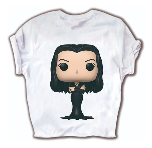 Playera De Merlina Fan Art Morticia Funko