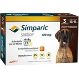 Simparic 120 Mg. Antipulgas 40 A 60kg Cx 3 Comp + Brinde