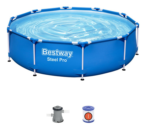 Pileta Bestway Estructural Redonda 4678 L + Bomba