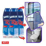 Kit 3 Limpador De Box Limpa Vidro Concentrado Bettanin 300ml