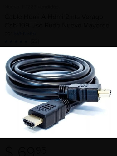 10 Cables Hdmi 2 Metros C/u