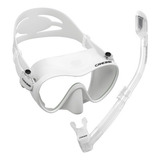 Combo Cressi Frameless/ Supernova Dry Snorkeling Y Buceo Color Blanco