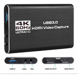 Captura De Audio Y Vídeo Micrófono Hdmi, 4k Ultra Hd Usb 3.0