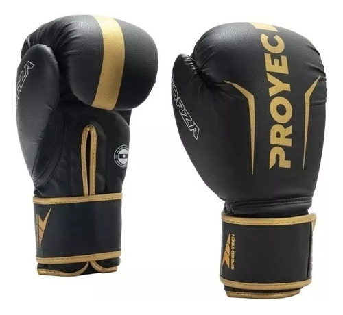 Guantes Boxeo Proyec Forza Muay Thai + Funda - Olivos