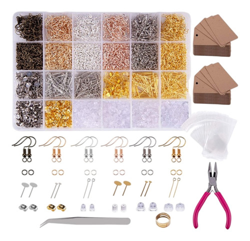 4240pcs Kit De Suministros Para Hacer Aretes Con Ganchos