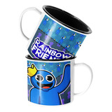 Taza Enlozada Lechera Rainbow Friends Blue