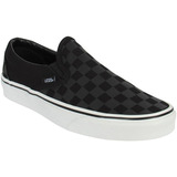 Tenis Vans Slip-on Checkerboard Negro Original Unisex