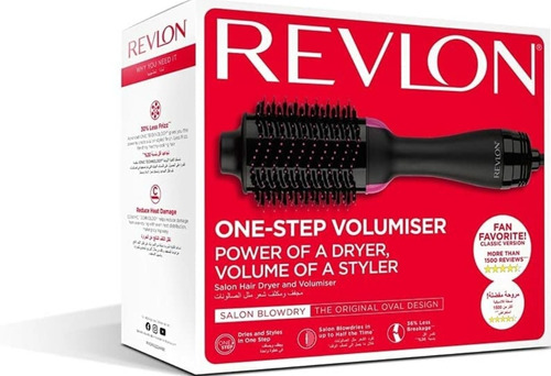 Revlon Cepillo Secadora Alaciado Y Volumen One Step Negro 