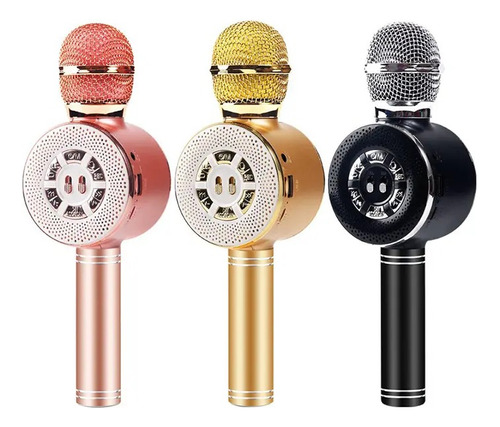 Microfone Tomate Mt-1035 Karaoke Bluetooth Cores Variadas