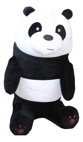 Oso Panda Sentado Escandaloso Peluche Ultrasuave X 8ocm