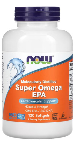 Super Ômega Epa 1200mg 360/240 120 Soft Nowfoods Importado