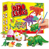 Juguetes Kit De Pintura De Dinosaurio Niños Artes Y Ma...