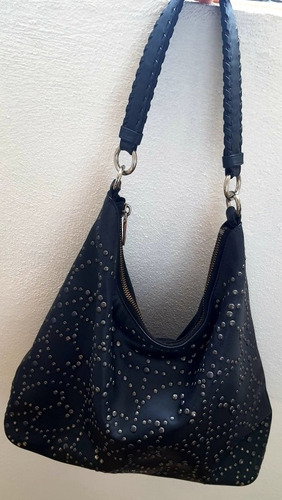 Original Bolso Bolsa Coach New York En Piel Negra