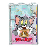 Caderno Argolado Colegial Em Pvc Cristal Tom&jerry