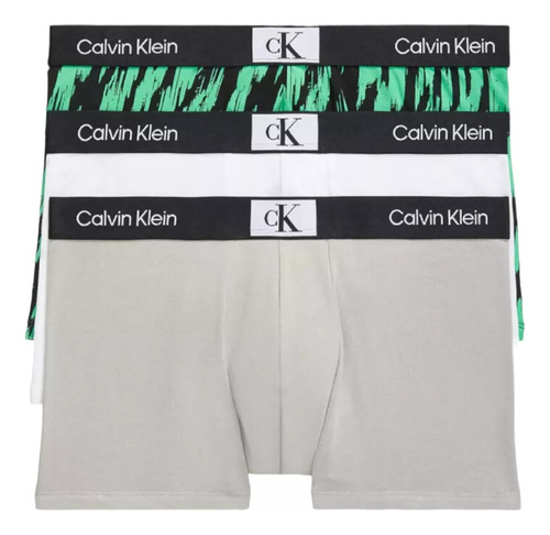 Boxer Trunk Calvin Klein 1996 3 Pack Algodon Flex Original