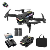 F Drone Profesional Doble Camara 4k Con Luces Led + 2