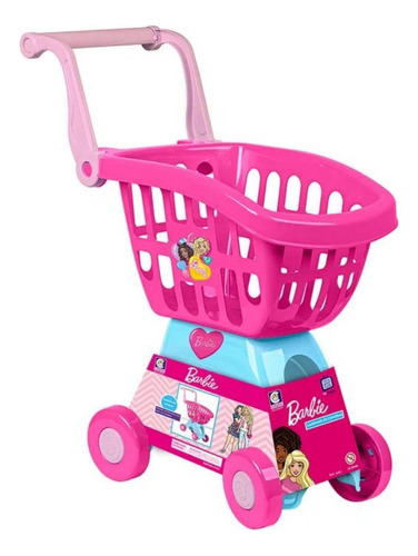 Brinquedo Cotiplas Carrinho De Compras 49cm Barbie Chef 2493