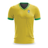  1 Camisa Brasil Personalizada Com Nome E Numero 