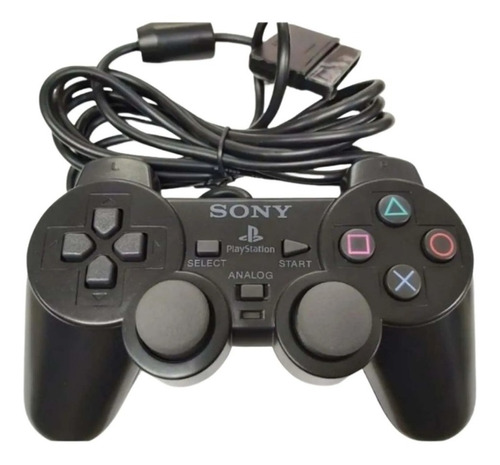 Controle Joystick Sony Playstation Dualshock 2 Black