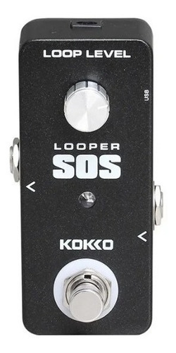 Pedal Kokko Flp2d Sos Loop Para Guitarra O Bajo Looper Usb Color Negro