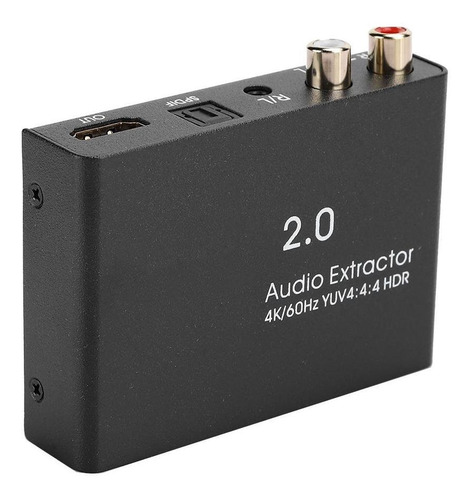 1x1 4k 60hz Hdmi 2.0 Extractor De Audio Digital Óptico Spli