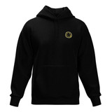 Blusa De Frio Moletom Fechado Bolso Canguru Com Capuz Smiley