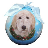 Goldendoodle Navidad Ornamento Bola A Prueba De Roturas Fáci