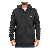 Campera Quiksilver Modelo Mercury Zip Negro Exclusiva